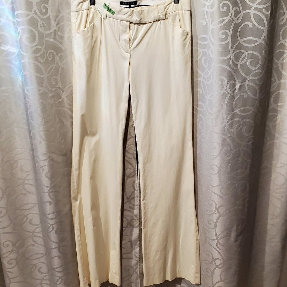 Pale Yellow Dress Slacks - Theory - Size 4